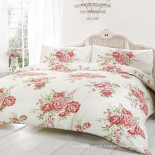 Floral estilo rural algodón / poliéster ropa de cama / funda de edredón